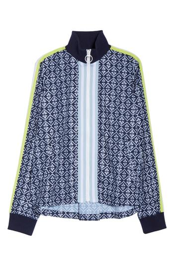 Women's The Upside Ikat Neon Ash Swing Jacket, Size - Blue