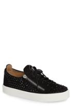 Men's Giuseppe Zanotti Crystal Low Top Sneaker Us / 39eu - Black
