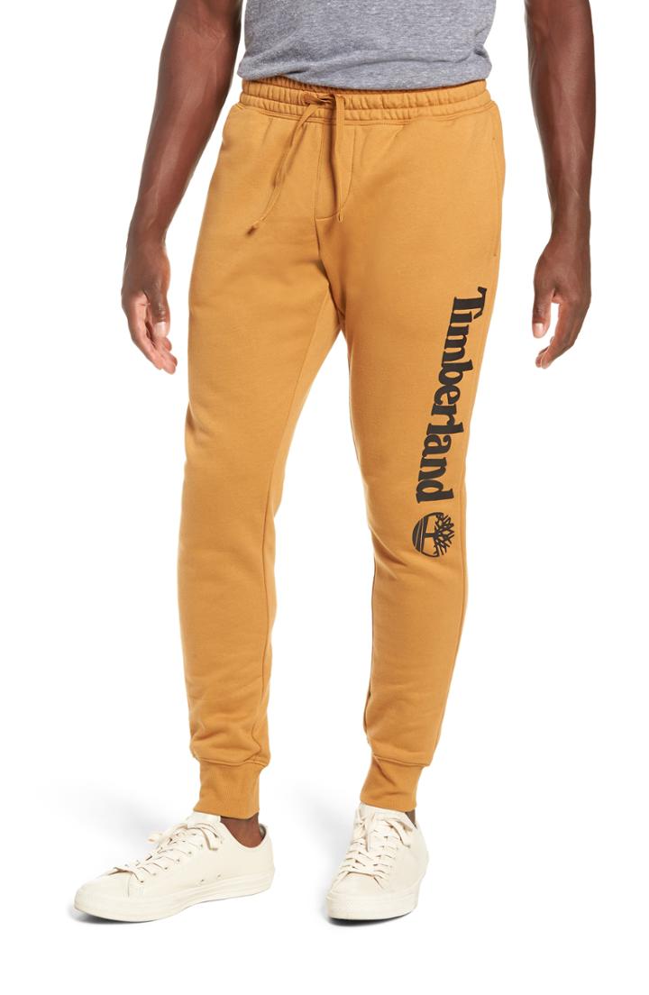Men's Timberland Slim Fit Logo Sweatpants, Size - Brown