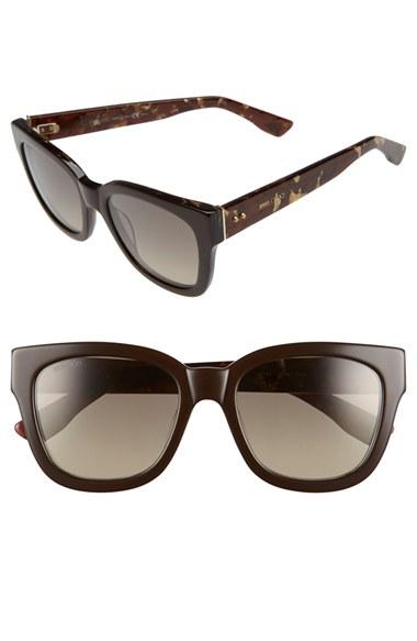 Women's Jimmy Choo 'ottis' 53mm Sunglasses - Brown