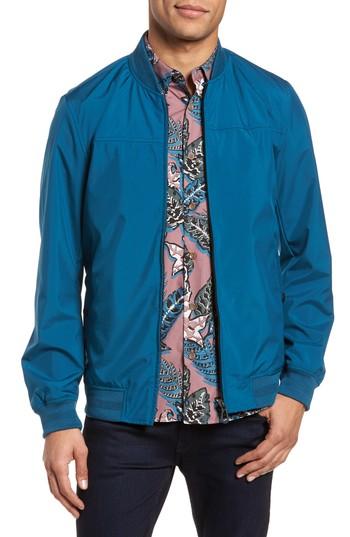 Men's Ted Baker London Ohta Bomber Jacket - Blue/green