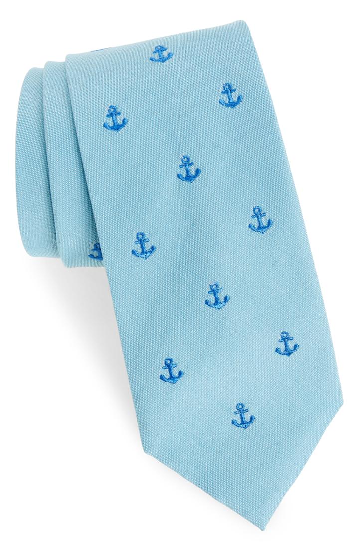 Men's Southern Tide Atlantis Anchor Cotton & Silk Tie