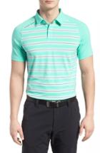 Men's Under Armour Threadborne Boundless Fit Polo Shirt, Size Large - Blue