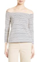 Women's Theory Aprine K Classic Stripe Off The Shoulder Top
