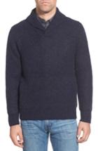 Men's Schott Nyc Regular Fit Shawl Collar Sweater, Size - Blue
