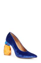 Women's Dries Van Noten Jewel Heel Pump Eu - Blue