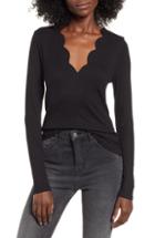 Women's Socialite Scallop Neck Tee