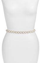 Women's Kate Spade New York Imitation Pearl & Crystal Belt - Bridal Cream