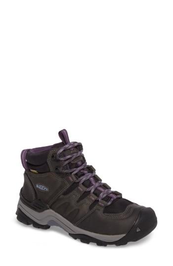 Women's Keen Gypsum Ii Mid Waterproof Hiking Boot .5 M - Grey