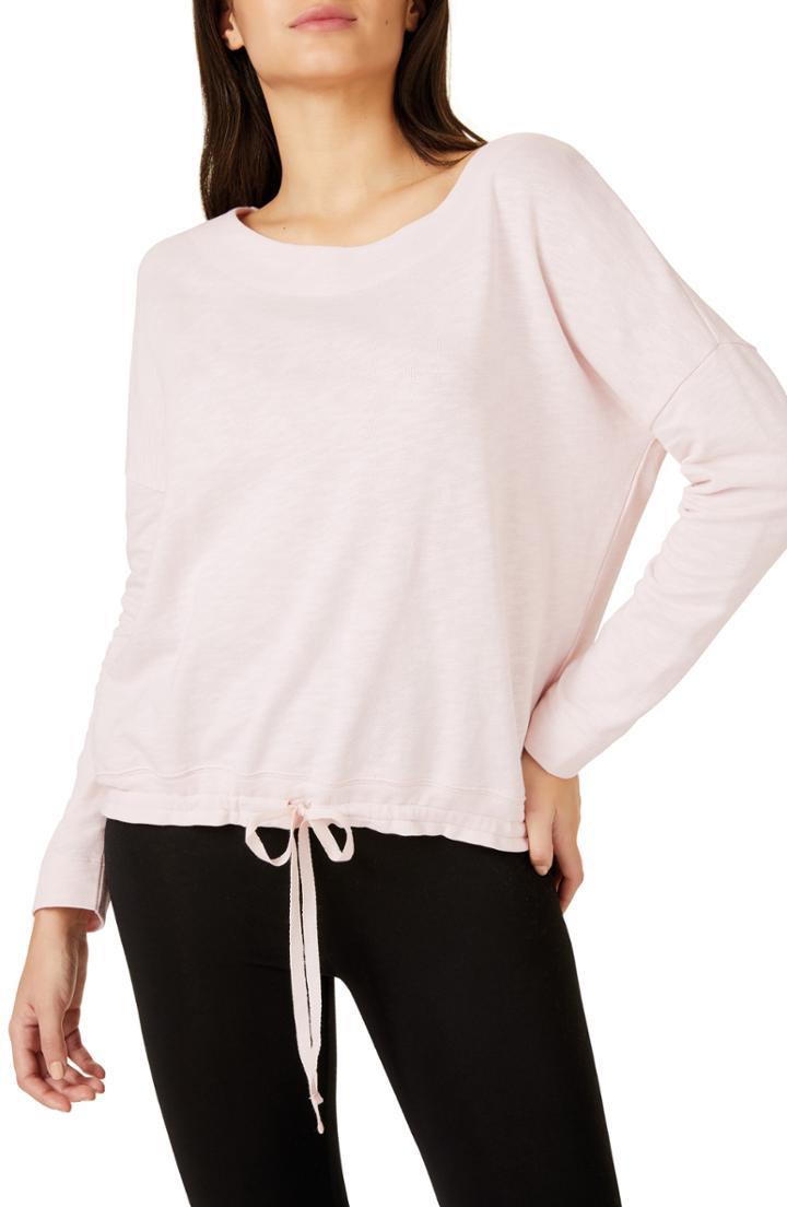 Women's The White Company Tie Hem Sweatshirt - Pink