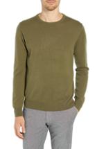Men's J.crew Everyday Cashmere Regular Fit Crewneck Sweater - Green