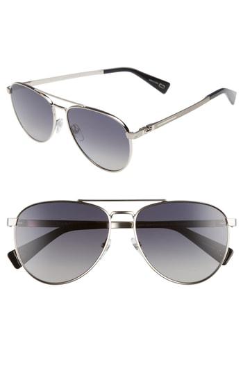 Women's Marc Jacobs 59mm Polarized Aviator Sunglasses -