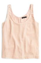 Women's J.crew Velvet Tank - Pink