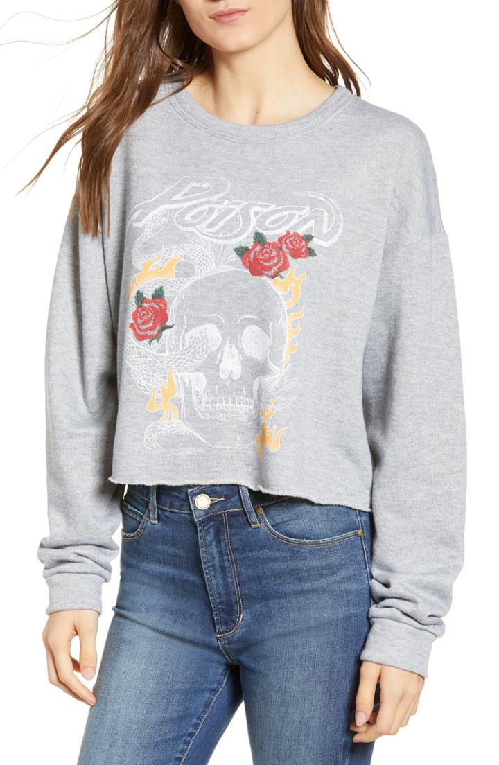 Women's Day By Daydreamer Poison Crop Sweatshirt