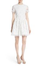 Women's Alice + Olivia Karen Embroidered Skater Dress