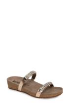 Women's Mephisto 'ivana' Crystal Embellished Slide Sandal M - Pink