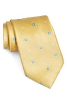 Men's Nordstrom Men's Shop Geometric Silk Tie, Size - Yellow