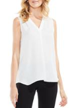 Women's Vince Camuto Rumpled Satin Blouse - White