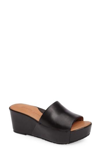 Women's Gentle Souls Forella Slide Sandal M - Black