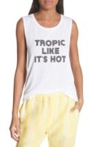 Women's Paradised Tropic Like It's Hot Tank - White