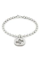 Women's Gucci Silver Interlocking-g Line Bracelet
