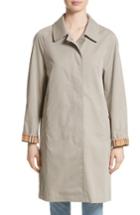 Women's Burberry Camden Cotton Car Coat - Beige