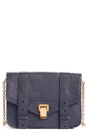 Women's Proenza Schouler Ps1 Lambskin Leather Chain Wallet - Blue