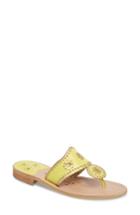 Women's Jack Rogers Hollis Flat Sandal M - Yellow
