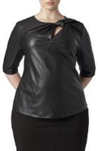 Women's Universal Standard Savio Faux Leather Front Top