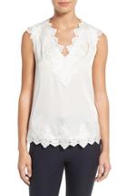 Women's Kobi Halperin Lana Lace Trim Stretch Silk Blouse
