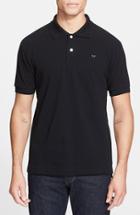 Men's Comme Des Garcons Play Pique Polo With Small Heart Applique