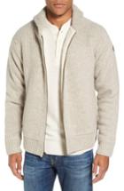 Men's Schott Nyc Lined Wool Zip Sweater