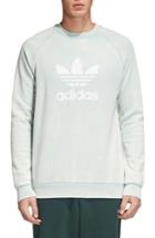 Men's Adidas Originals Trefoil Crewneck Sweatshirt - Green