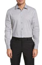 Men's John Varvatos Star Usa Regular Fit Solid Dress Shirt R - Grey