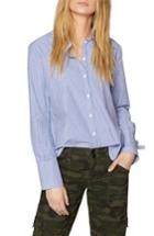 Women's Sanctuary Sorrel Lace-up Back Shirt, Size - Black