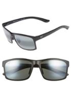 Men's Maui Jim Pokowai Arch 58mm Polarized Sunglasses - Black Matte/ Neutral Grey