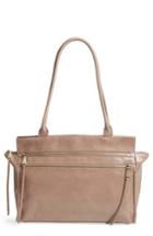 Hobo Seeker Leather Top Handle Bag - Grey