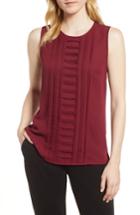 Women's Vince Camuto Pintuck Detail Top, Size - Red