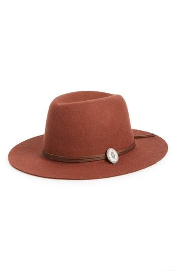 Women's Frye Cadet Dented Crown Wool Felt Hat - Orange