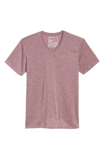Men's The Rail Streaky V-neck T-shirt, Size - Pink