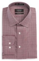 Men's Nordstrom Men's Shop Smartcare(tm) Traditional Fit Check Dress Shirt .5 34/35 - Red