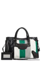 Balenciaga Small Classic City Leather Tote - Green