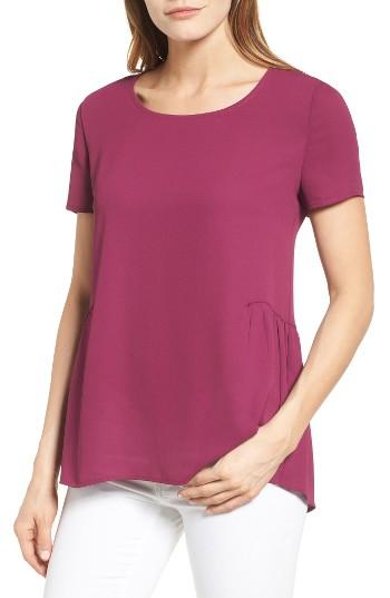 Women's Pleione Ruffled Peplum Back Top - Purple