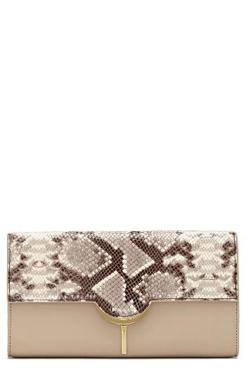 Vince Camuto Zana Leather Clutch - Brown