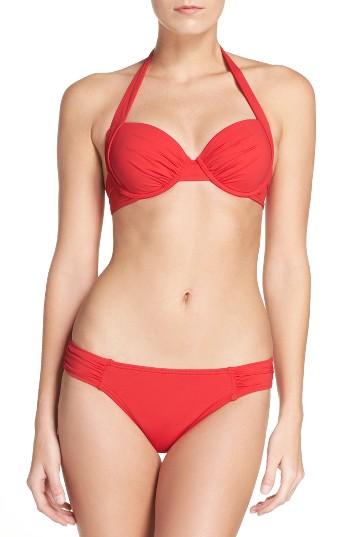 Women's Tommy Bahama Underwire Halter Bikini Top C - Red