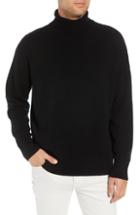 Men's The Kooples Wool & Cashmere Turtleneck Sweater - Black