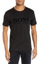 Men's Boss Tessler Slim Fit Flock Logo T-shirt - Black