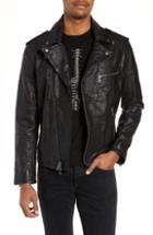Men's John Varvatos Star Usa Patchwork Leather Jacket - Black