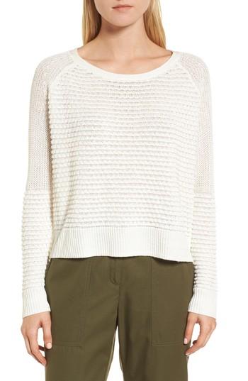 Women's Nordstrom Signature Mixed Stitch Sweater - Ivory