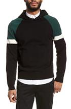 Men's Vince Colorblocked Pullover Hoodie - Black